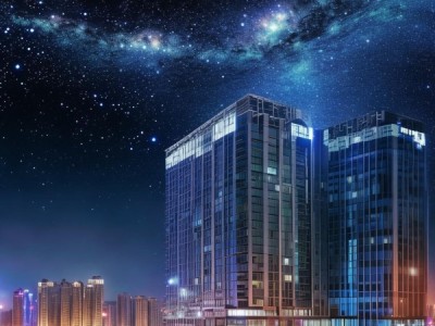 星河与城市，锦江之星下的璀璨星河与城市
