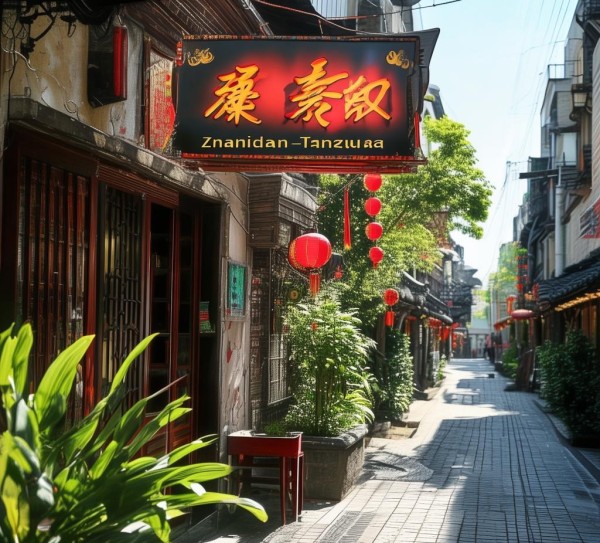 张店唐庄饭店的位置