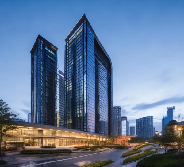 平江国际大酒店，位于中国中部省份平江的现代化地标