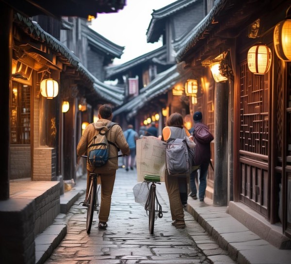 平遥古城，寻找租自行车的最佳地点