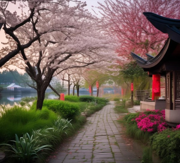 成都江滩公园，一个小城小景中的小清新